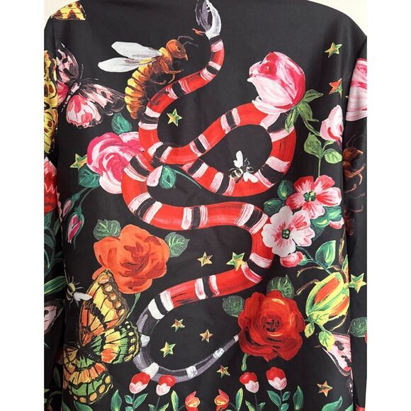 Xingchenk Aiyi Long Sleeve Floral Butterfly's Lady Bug Bees Snake Top Size M - Picture 7 of 15